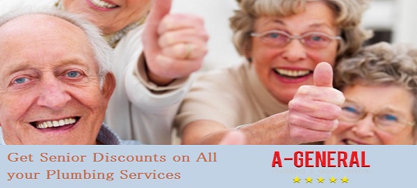 Get Senior Discounts on All your Plumbing Services Only by A-General