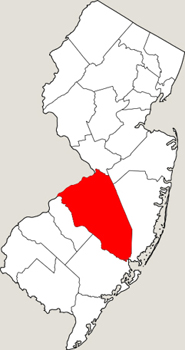 Burlington Country Map